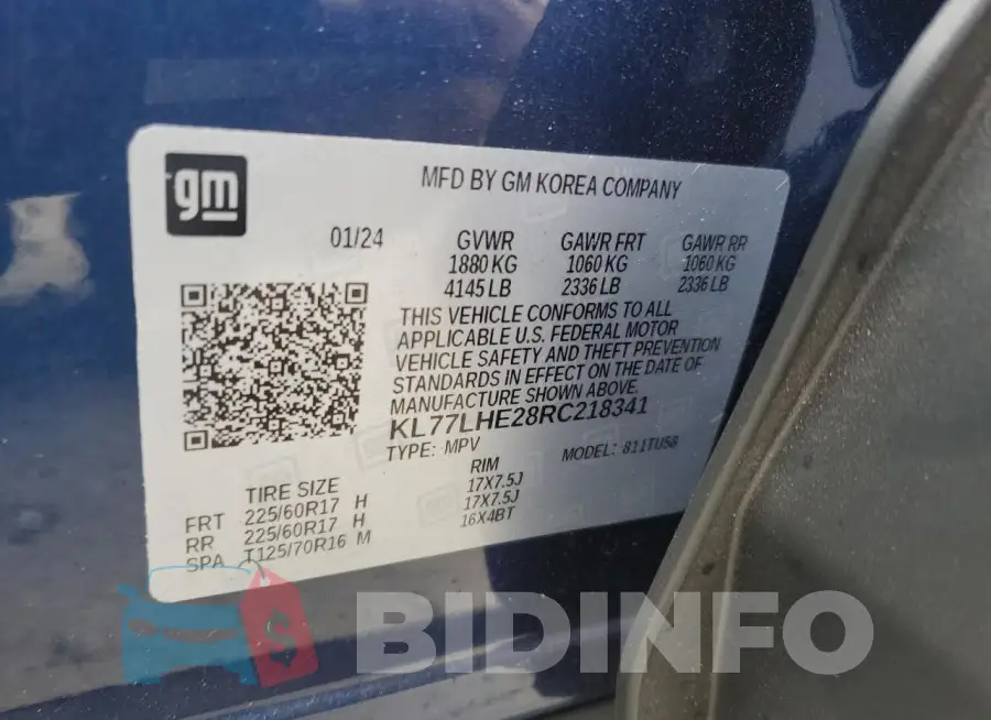KL77LHE28RC218341 Photo# 14