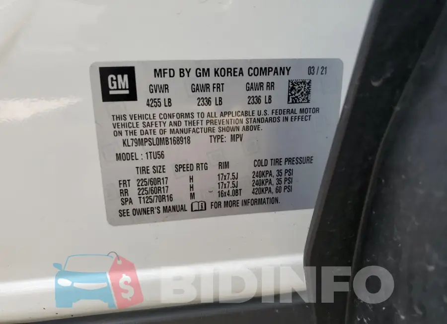 KL79MPSL0MB168918 Photo# 14