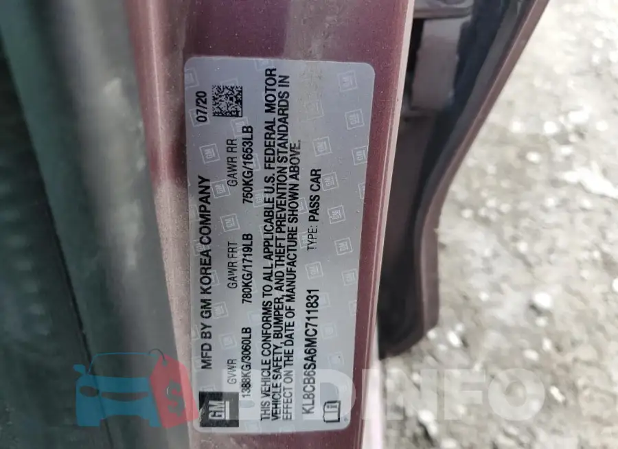 KL8CB6SA6MC711831 Photo# 12