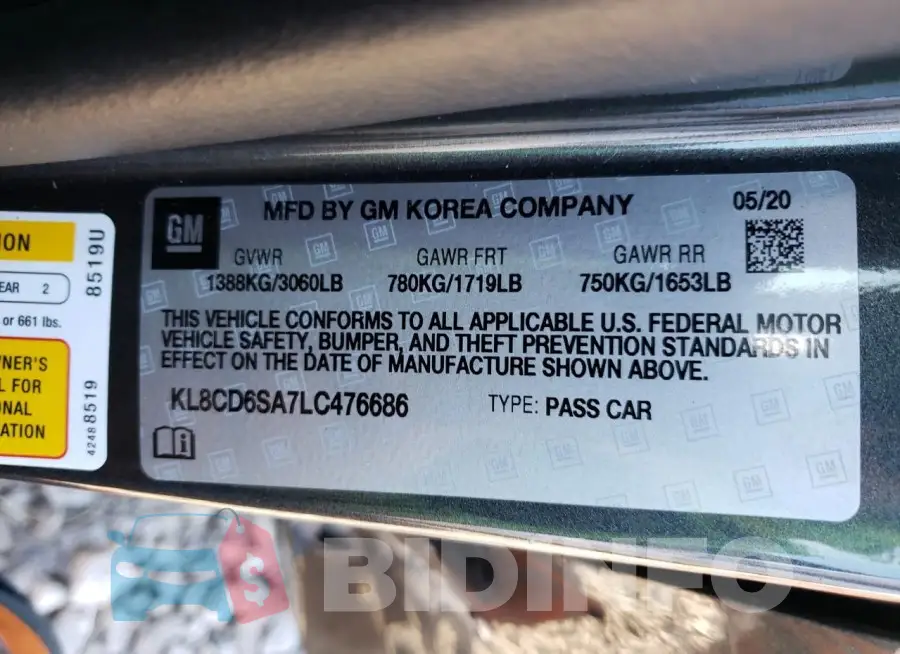 KL8CD6SA7LC476686 Photo# 12