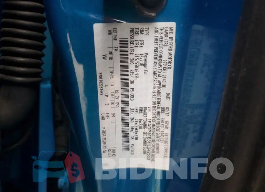 1FADP3FE8HL242553 Photo# 12