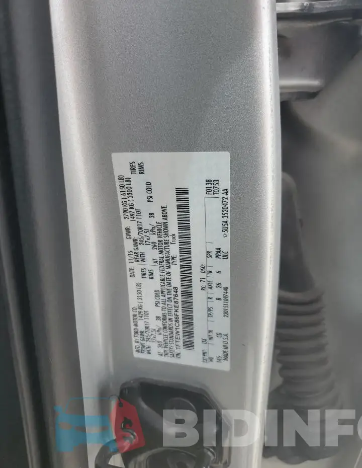 1FTEW1C86FKE87648 Photo# 12