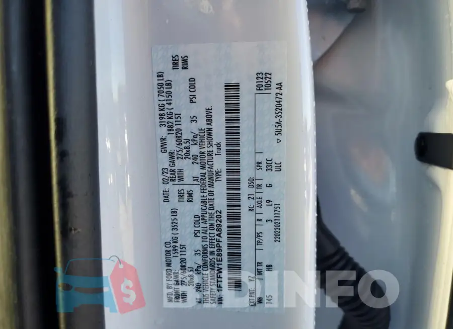 1FTFW1E89PFA89202 Photo# 12