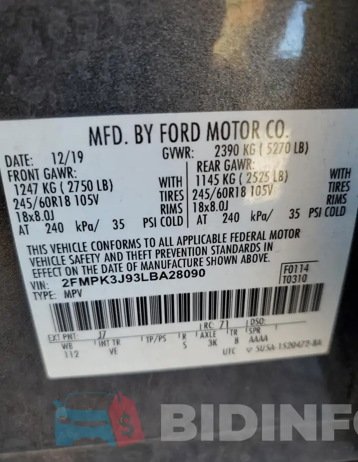 2FMPK3J93LBA28090 Photo# 13