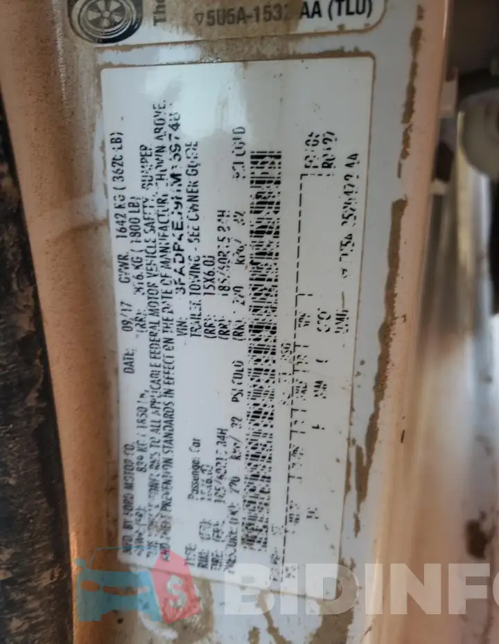 3FADP4EJ9HM159748 Photo# 12