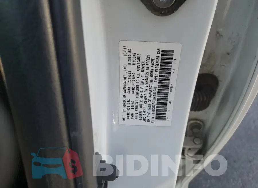 1HGCR2F53HA181040 Photo# 12