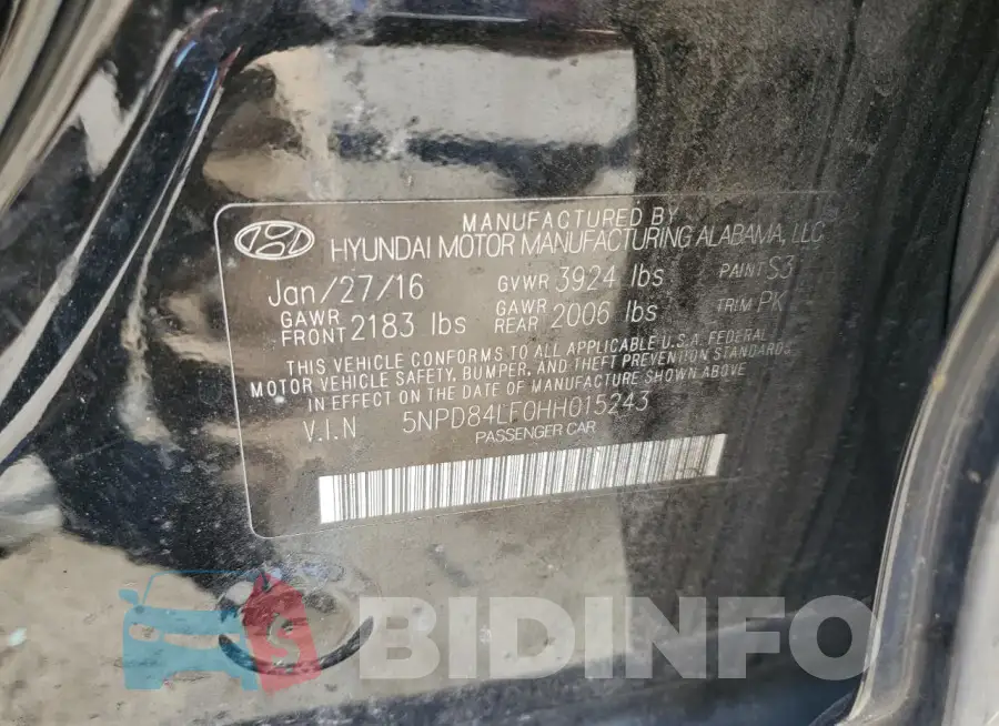 5NPD84LF0HH015243 Photo# 12