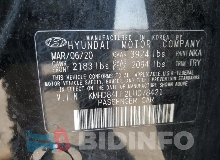 KMHD84LF2LU078421 Photo# 12