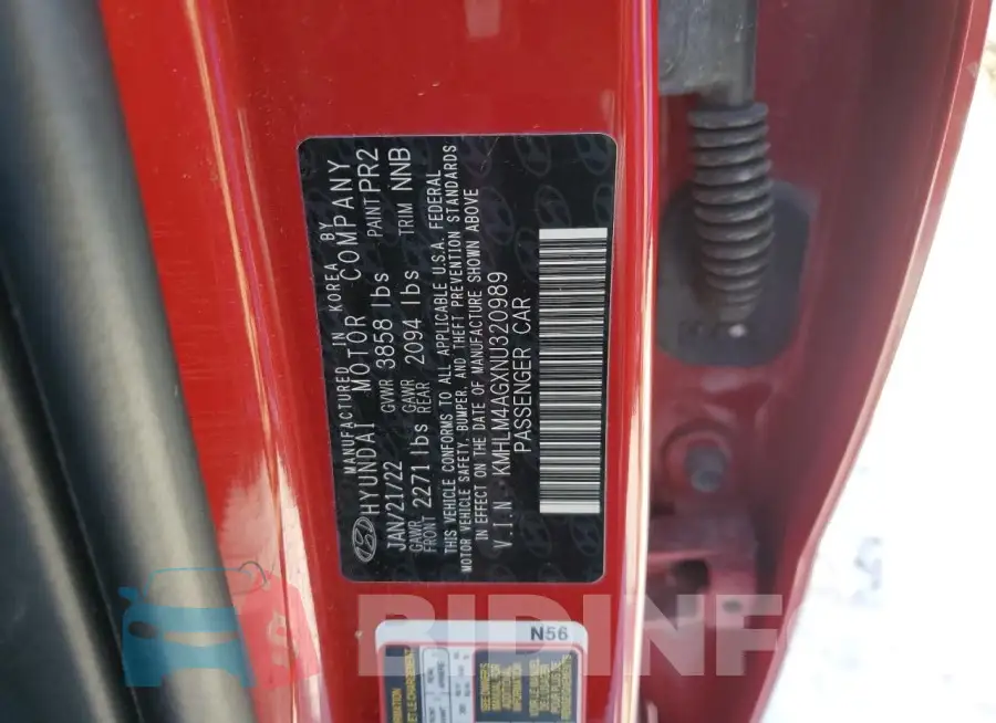 KMHLM4AGXNU320989 Photo# 12