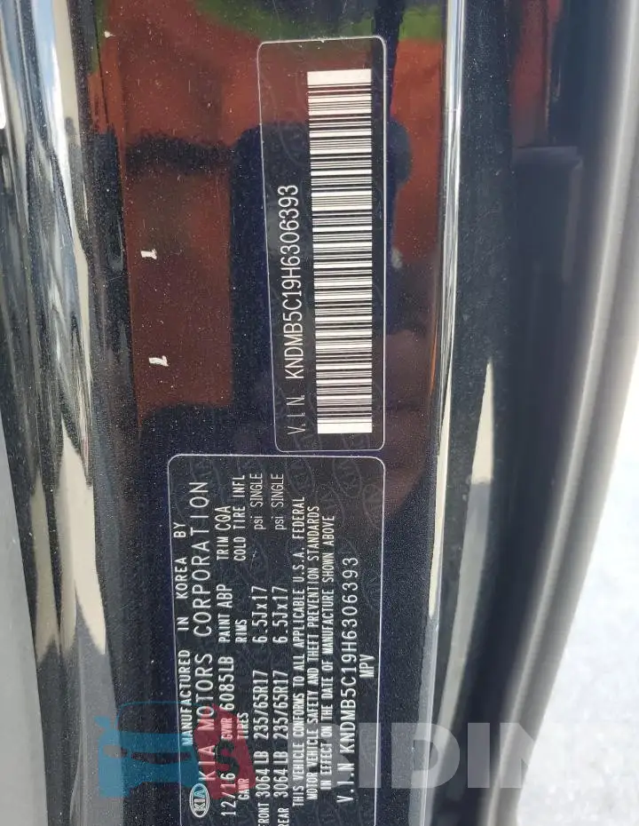 KNDMB5C19H6306393 Photo# 13