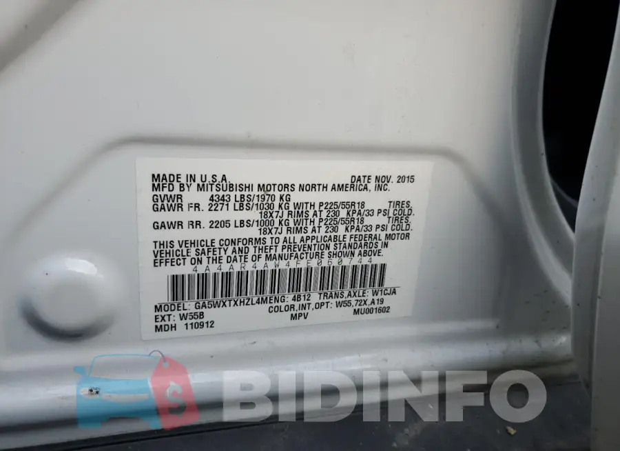 4A4AR4AW4FE060744 Photo# 13