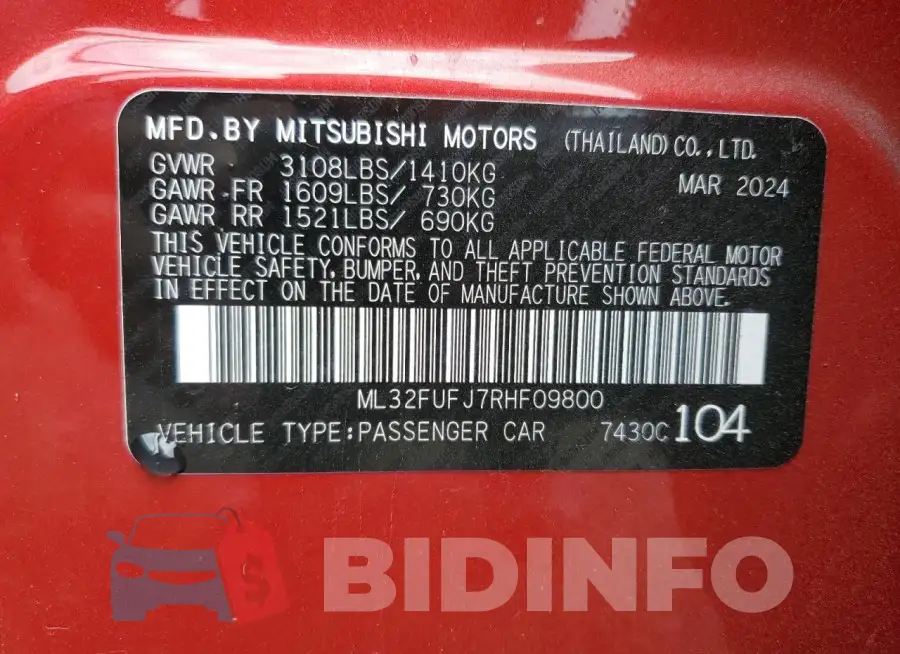 ML32FUFJ7RHF09800 Photo# 12