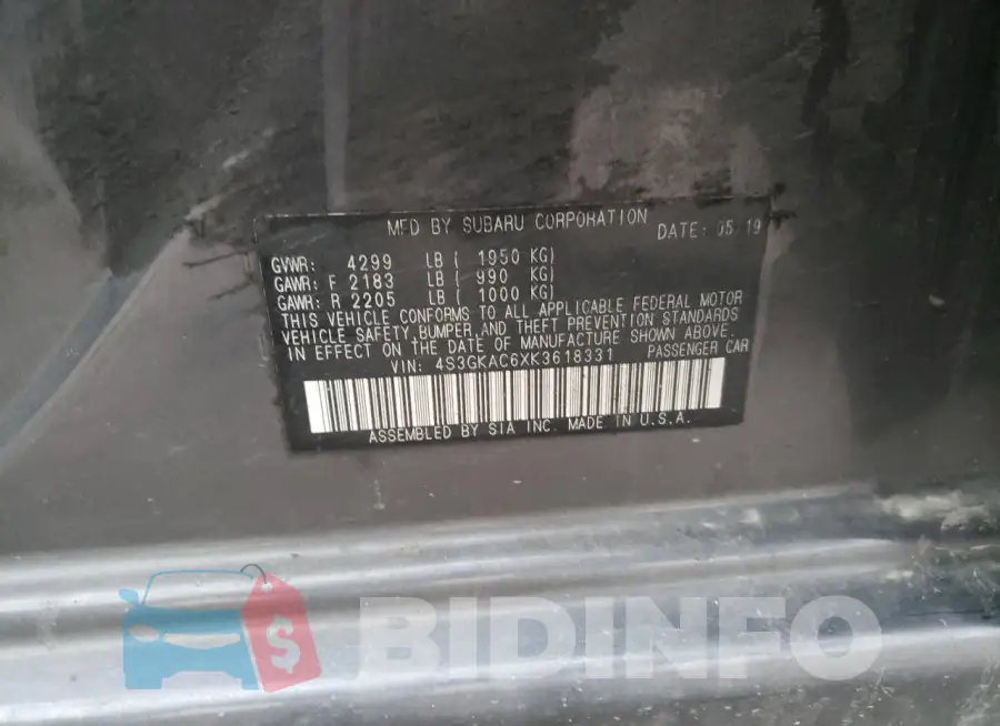 4S3GKAC6XK3618331 Photo# 13