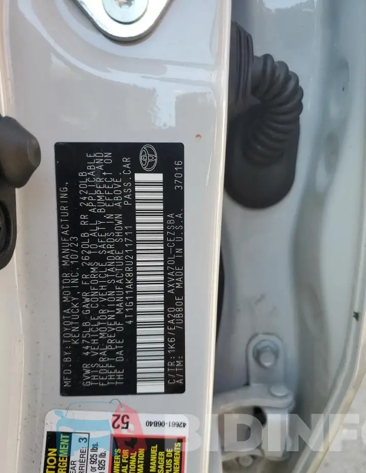4T1G11AK8RU211711 Photo# 12