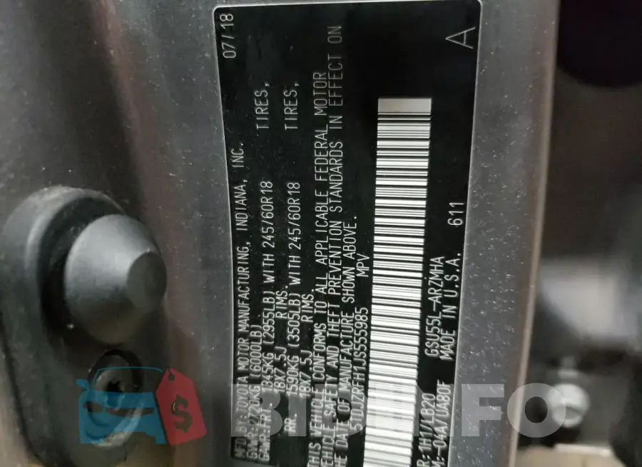 5TDJZRFH1JS555985 Photo# 13