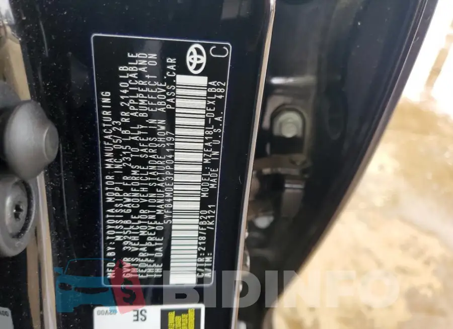 5YFB4MDE3PP041197 Photo# 12