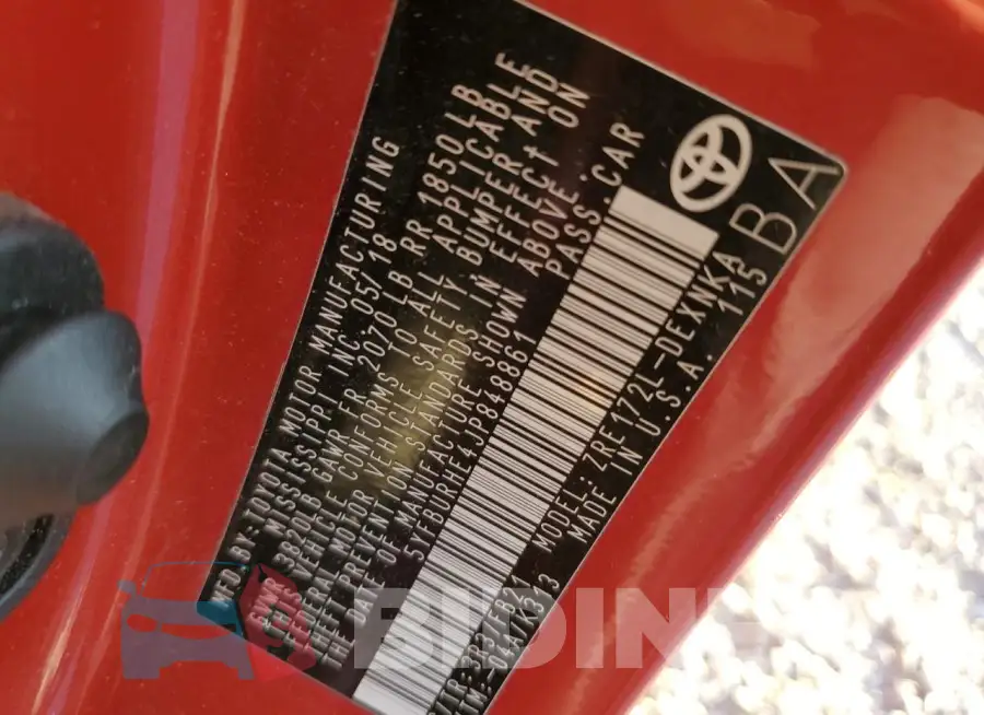 5YFBURHE4JP848861 Photo# 12