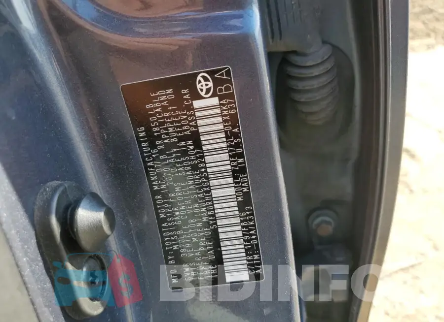 5YFBURHEXGP548217 Photo# 12