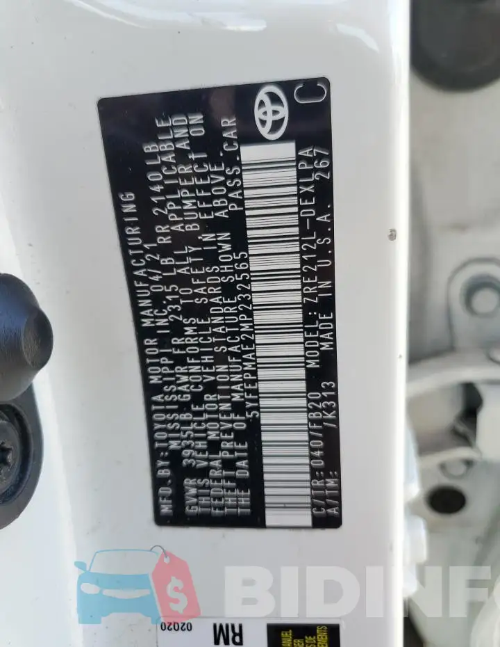 5YFEPMAE2MP232565 Photo# 13