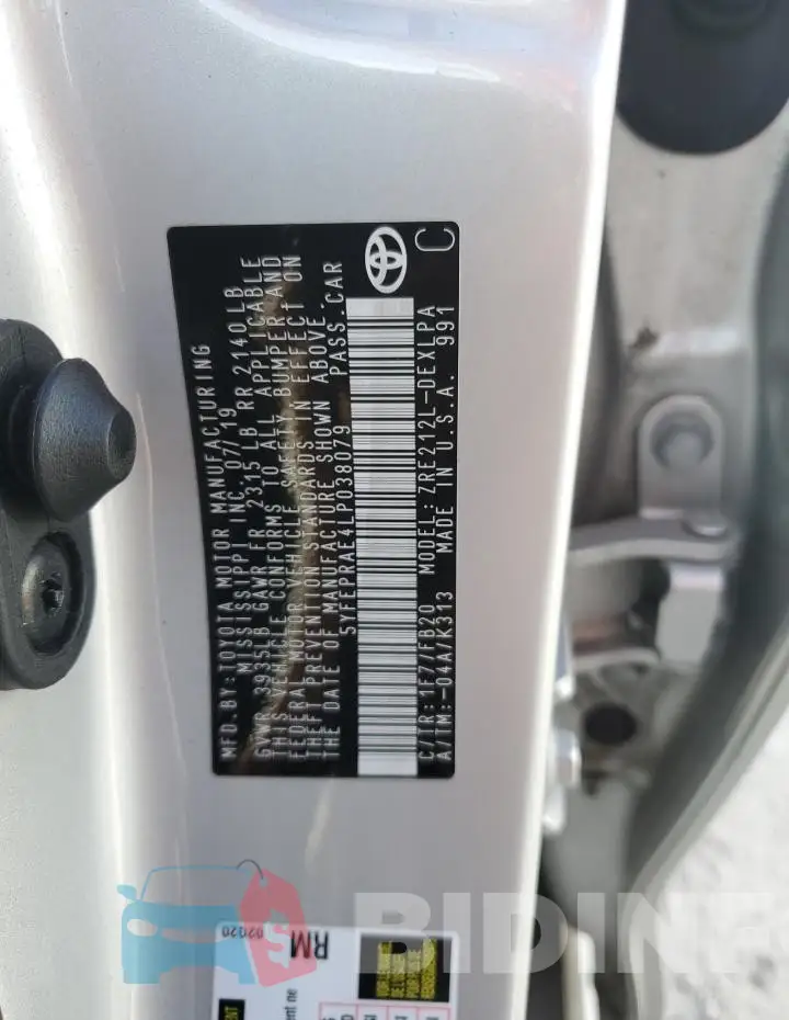 5YFEPRAE4LP038079 Photo# 12