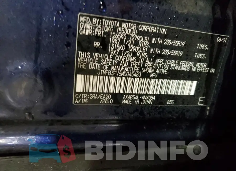 JTMFB3FV6MD045483 Photo# 13