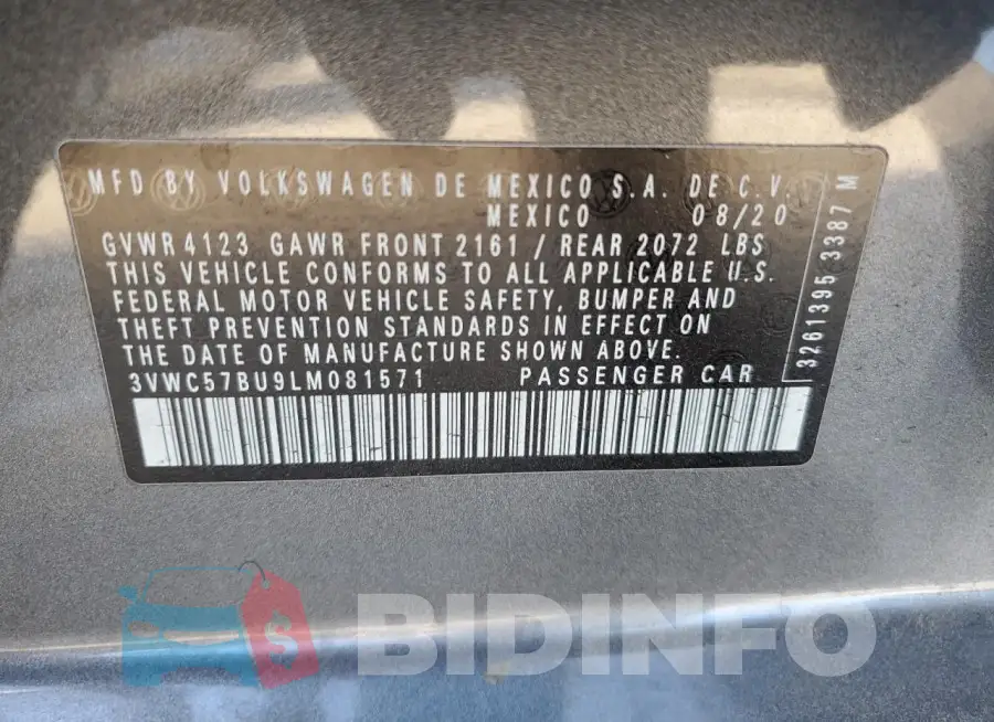 3VWC57BU9LM081571 Photo# 12