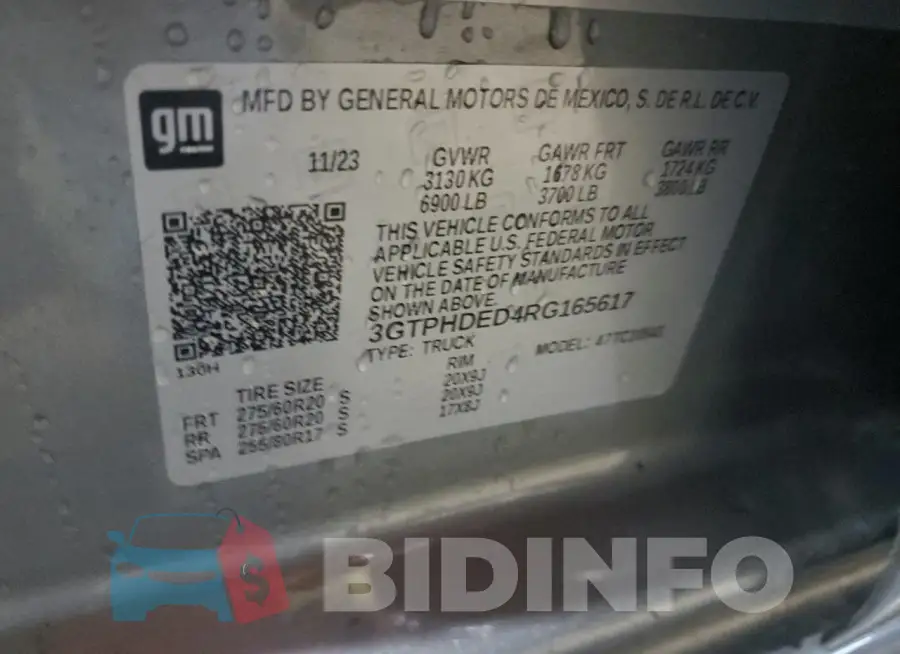 3GTPHDED4RG165617 Photo# 12