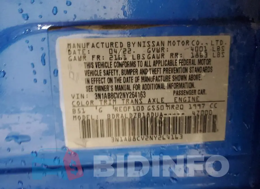 3N1AB8CV2NY264163 Photo# 12