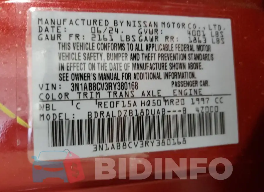 3N1AB8CV3RY380168 Photo# 13