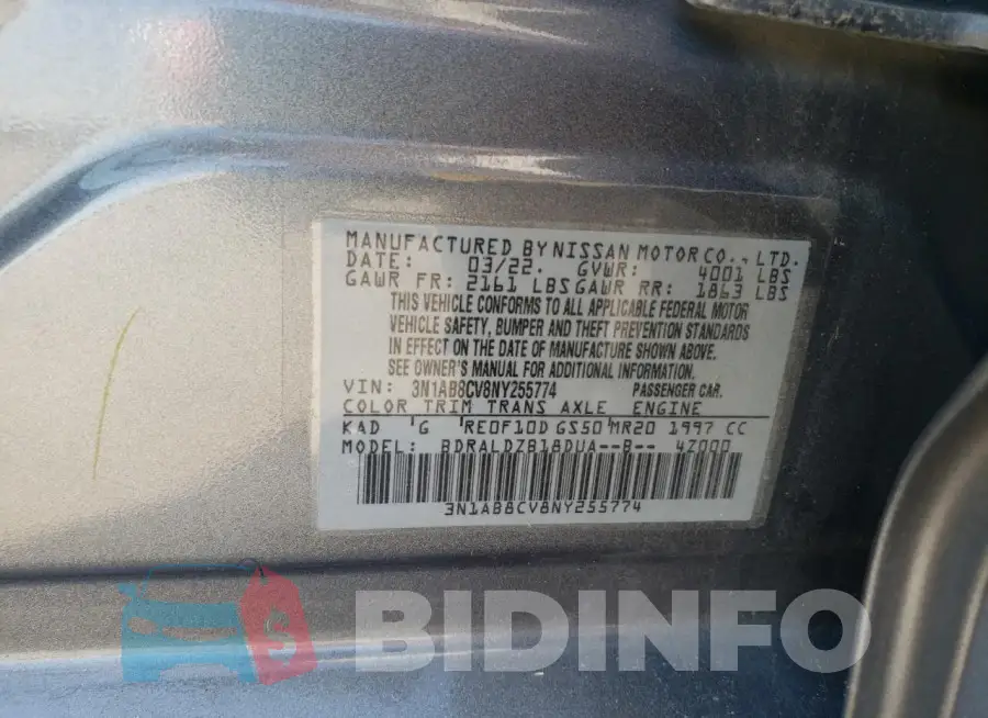 3N1AB8CV8NY255774 Photo# 12