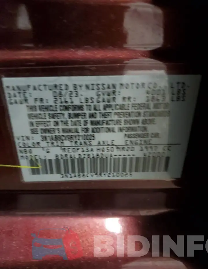 3N1AB8CV9RY210025 Photo# 12