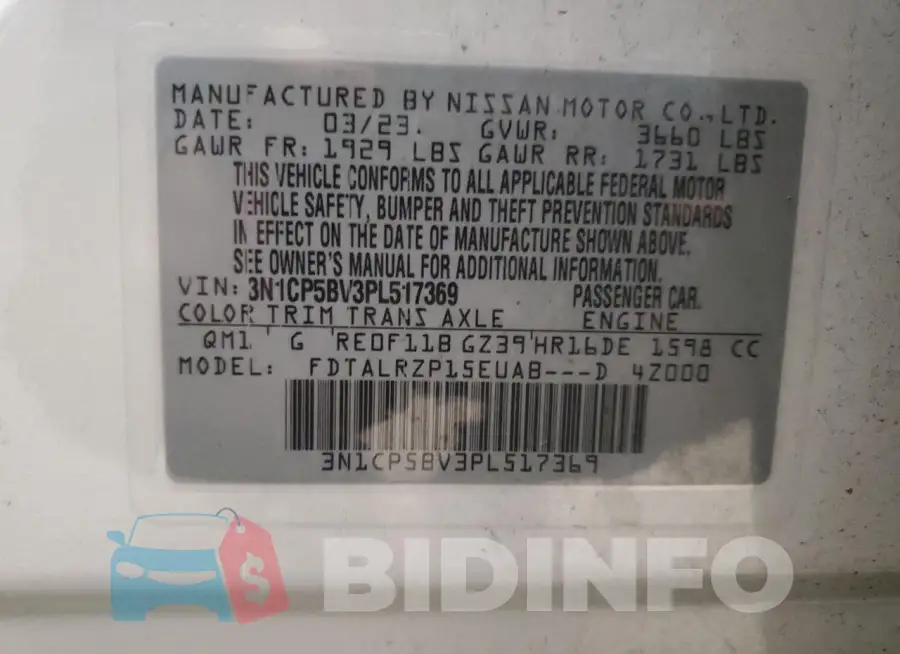 3N1CP5BV3PL517369 Photo# 14