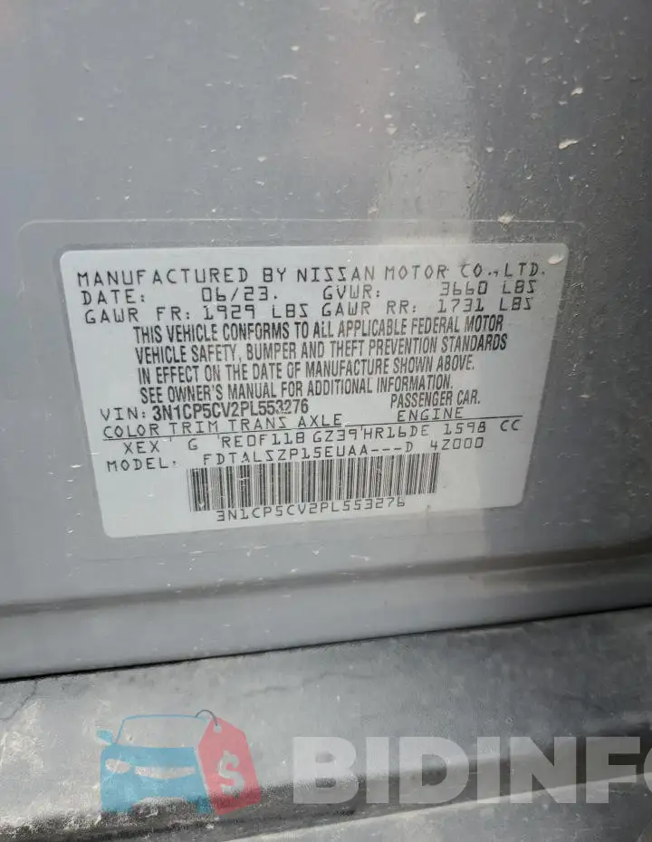 3N1CP5CV2PL553276 Photo# 12