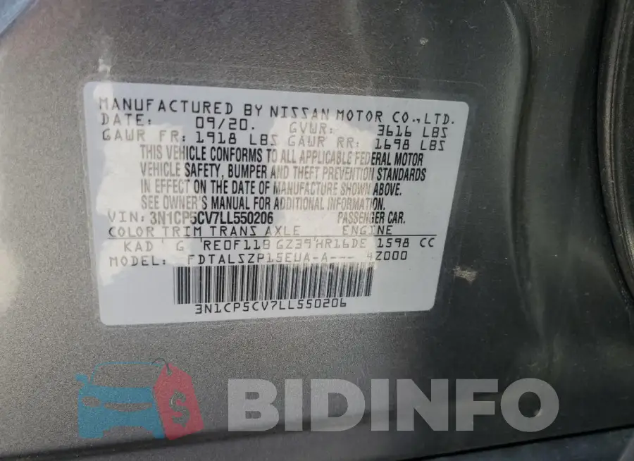 3N1CP5CV7LL550206 Photo# 12