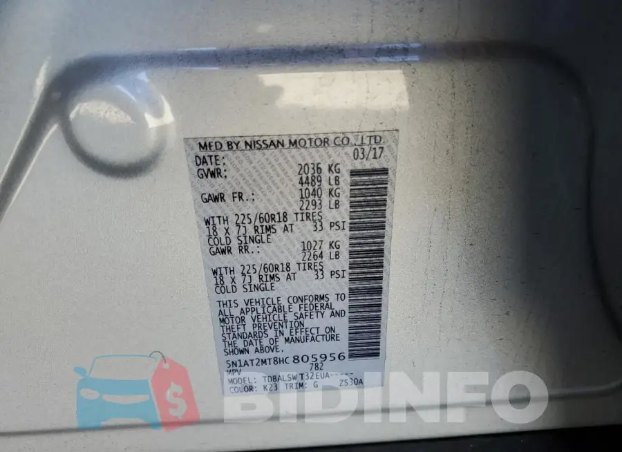 5N1AT2MT8HC805956 Photo# 12