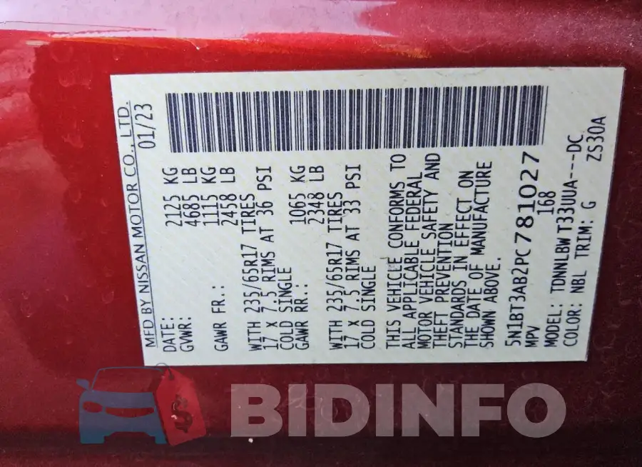 5N1BT3AB2PC781027 Photo# 14
