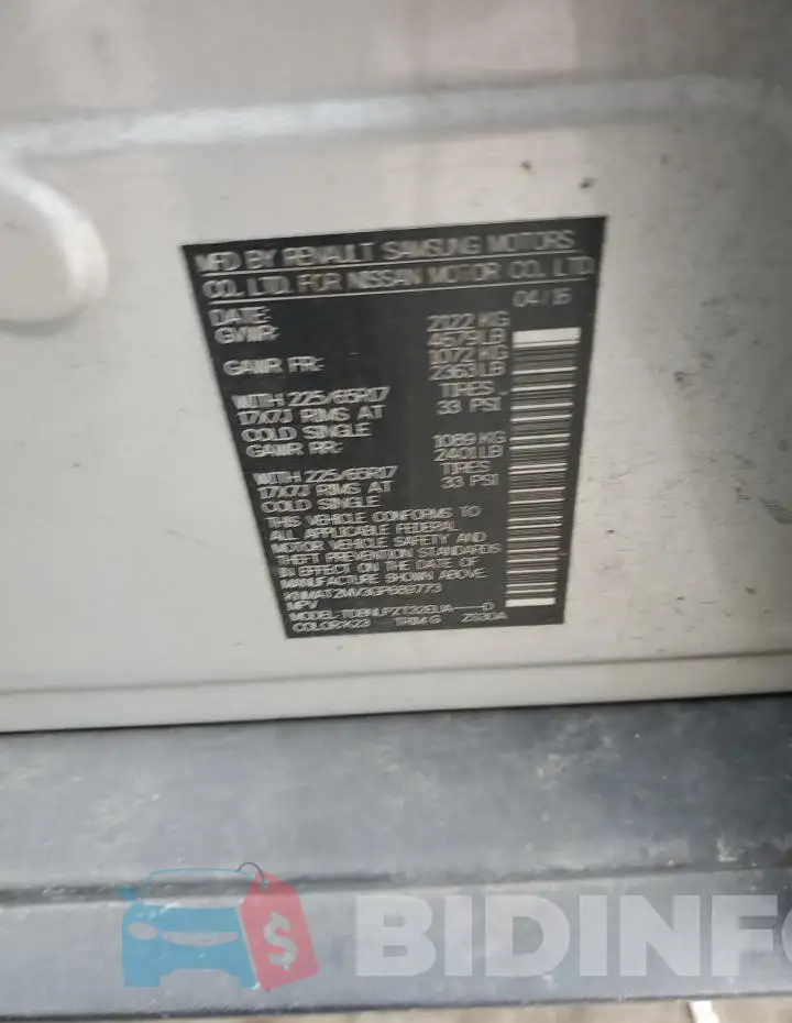 KNMAT2MV3GP689773 Photo# 13