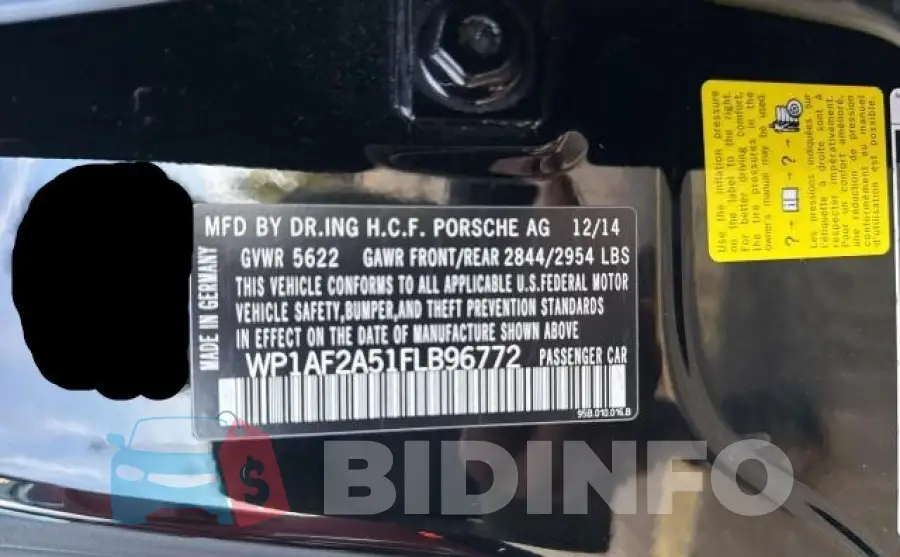 WP1AF2A51FLB96772 Photo# 10