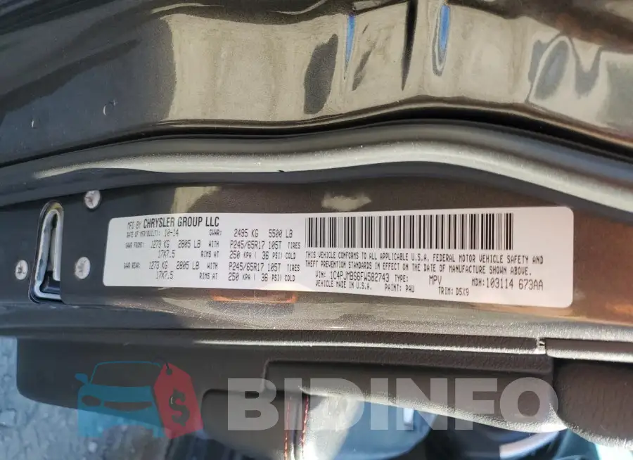 1C4PJMBS6FW582743 Photo# 13