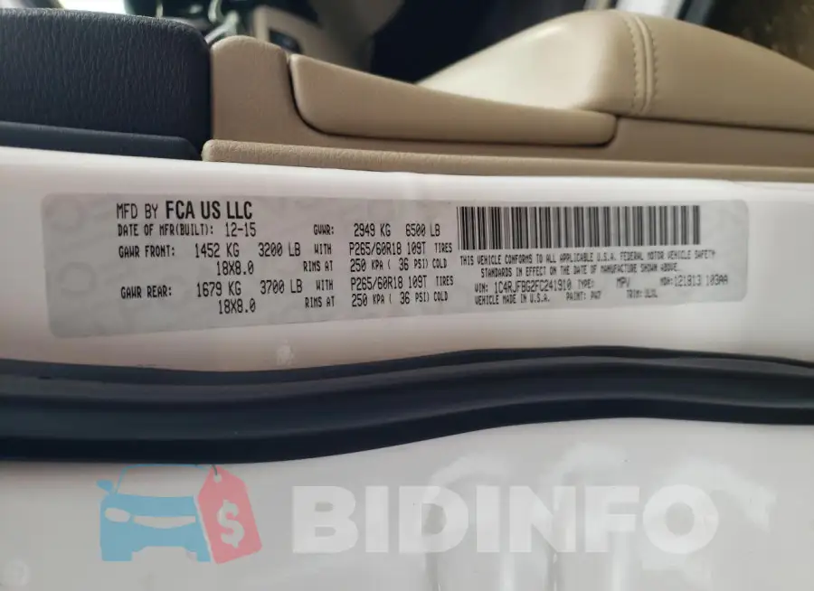 1C4RJFBG2FC241910 Photo# 13