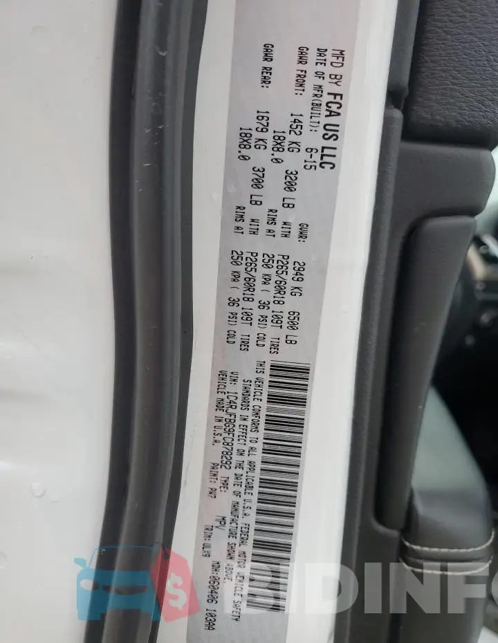 1C4RJFBG9FC878292 Photo# 13