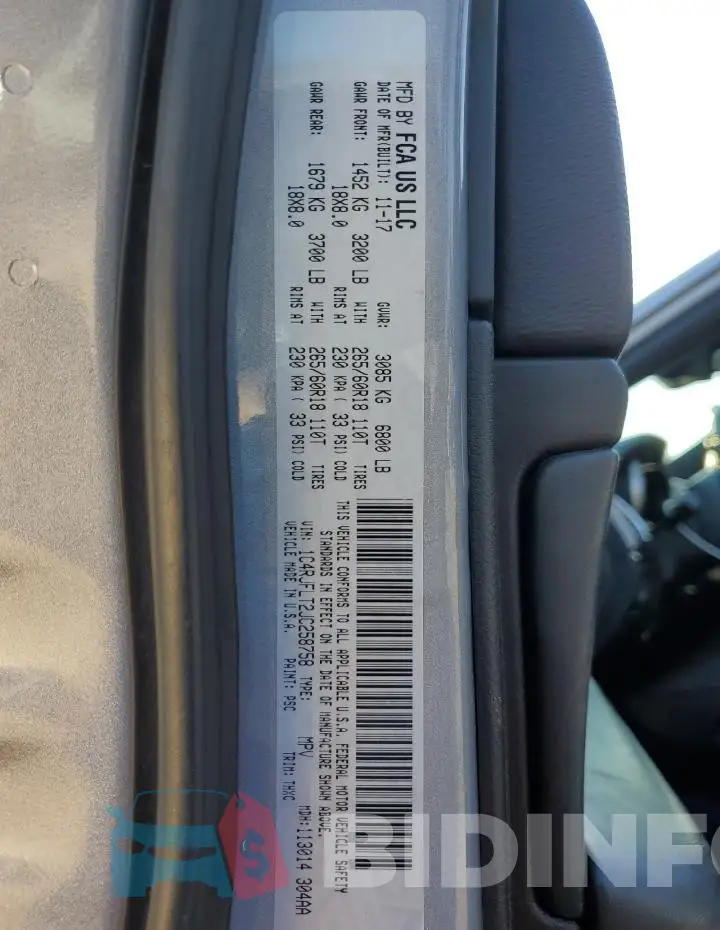 1C4RJFLT2JC258758 Photo# 14