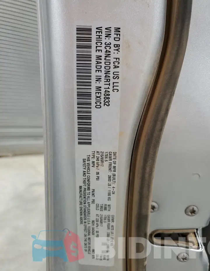 3C4NJDDN4RT148832 Photo# 14