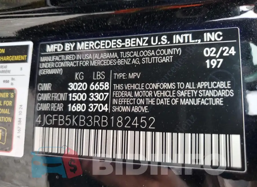 4JGFB5KB3RB182452 Photo# 13