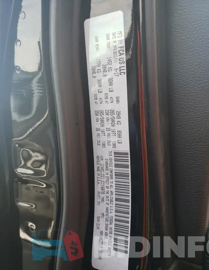1C4RDJDG1JC116879 Photo# 12