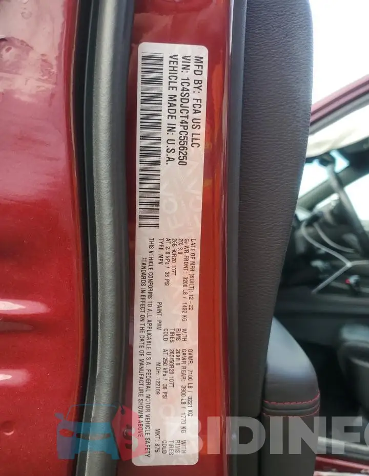 1C4SDJCT4PC556250 Photo# 13