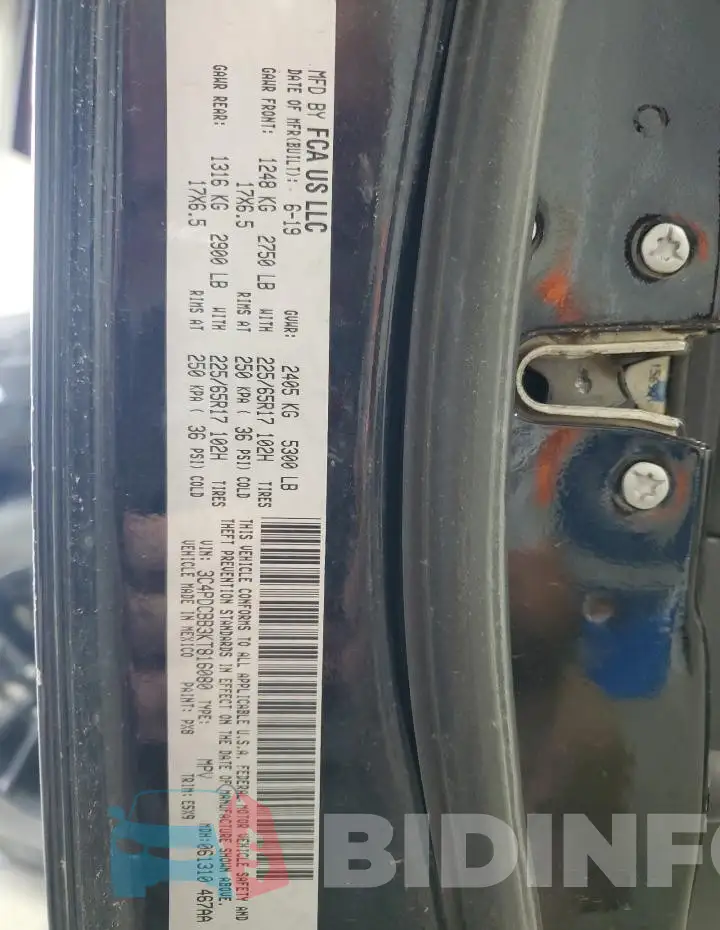 3C4PDCBB3KT816080 Photo# 13