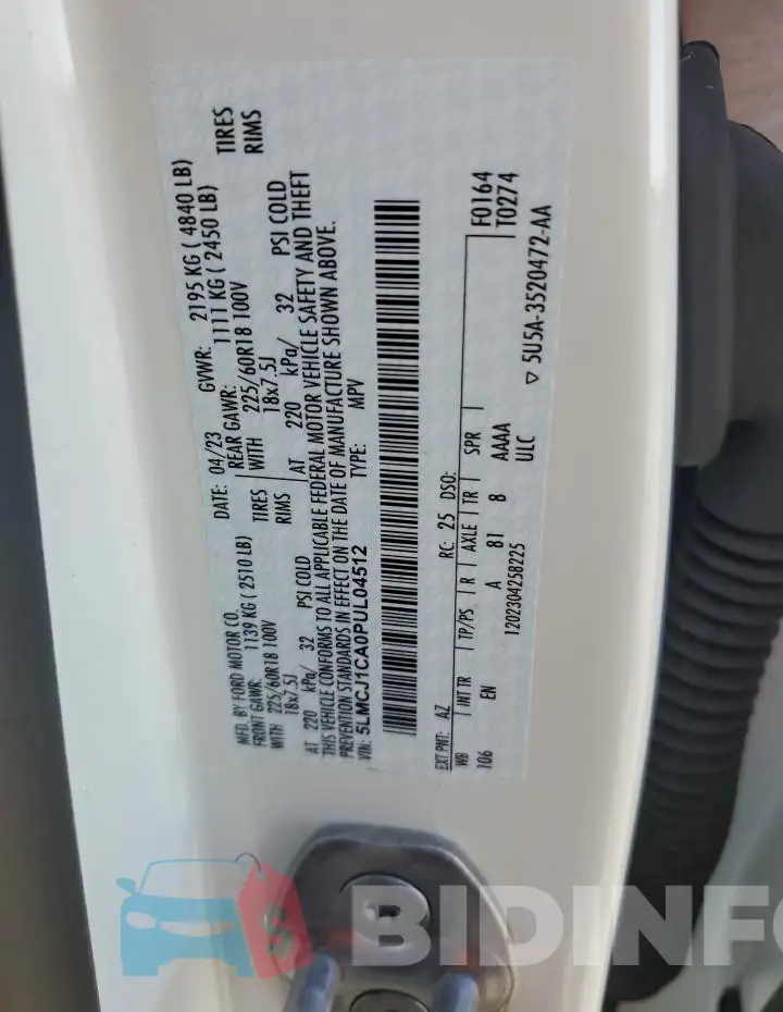 5LMCJ1CA0PUL04512 Photo# 13