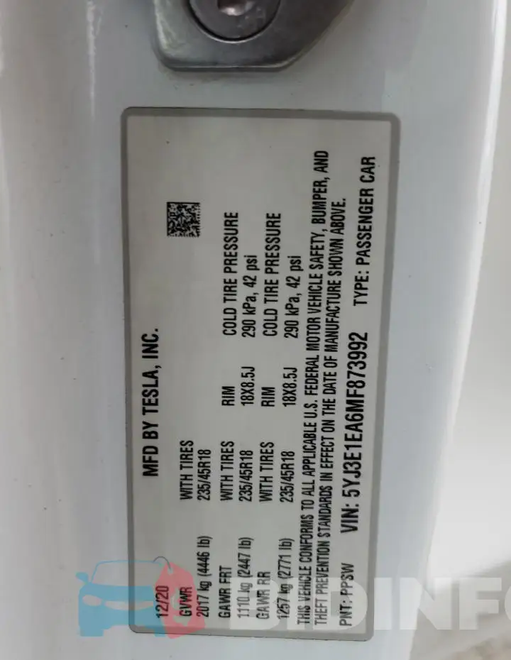 5YJ3E1EA6MF873992 Photo# 12