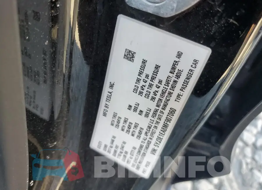5YJ3E1EA8MF907060 Photo# 13